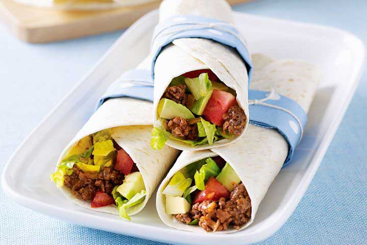 Spicy Beef Wraps