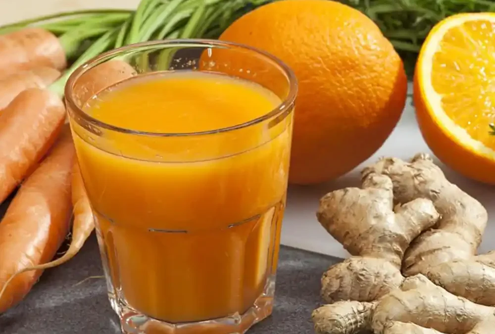 Carrot, Ginger and Orange Lassi