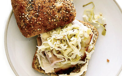 Chicken, Sauerkraut, and Apple Toasties
