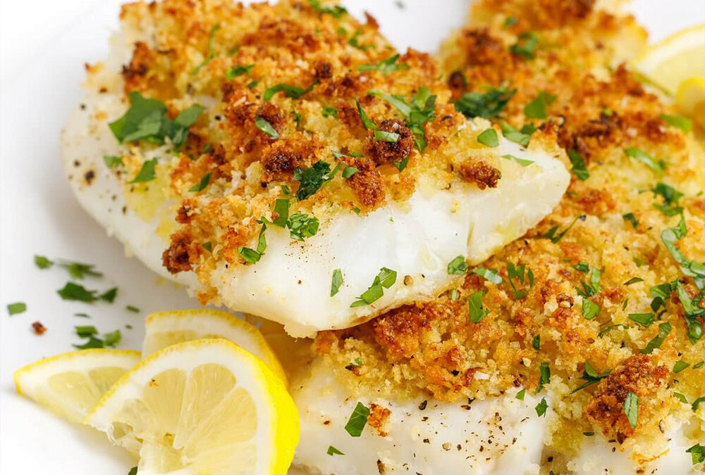 Lemon and Parmesan Crusted Fish Fillets