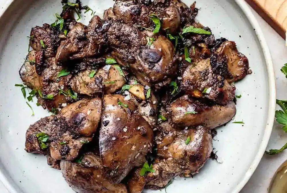 Sautéed Chicken Livers with Onions