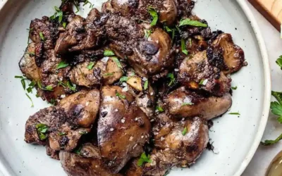 Sautéed Chicken Livers with Onions