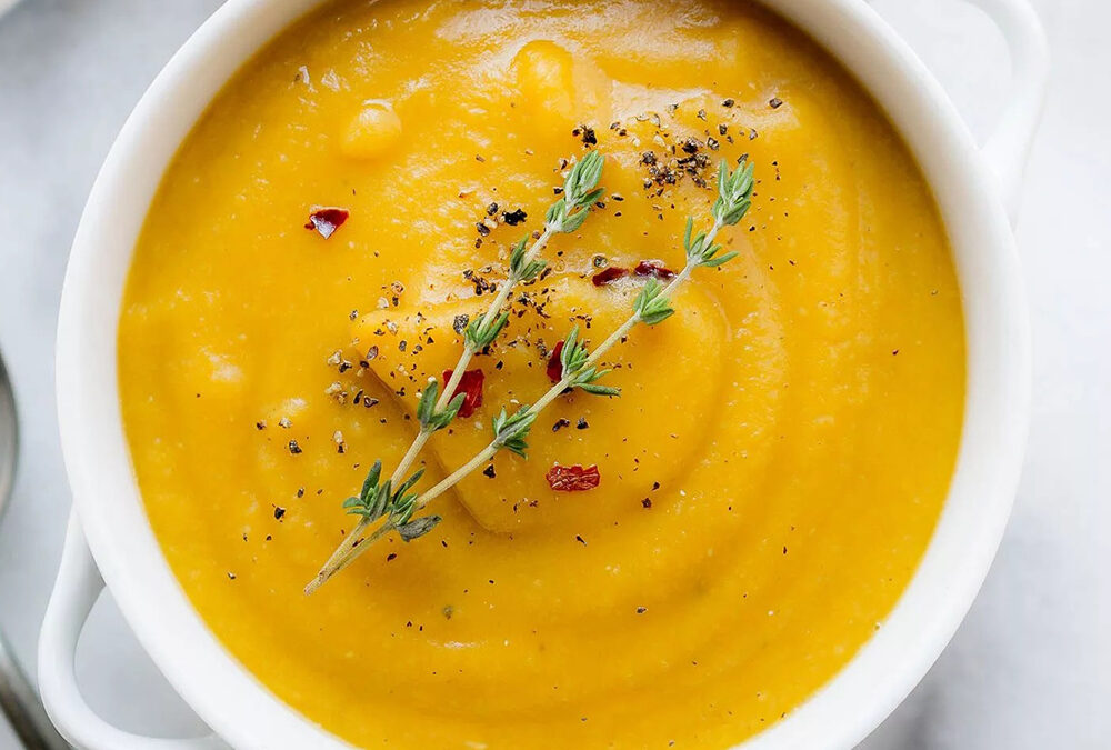 Split Pea, Sweet Potato and Basil Soup